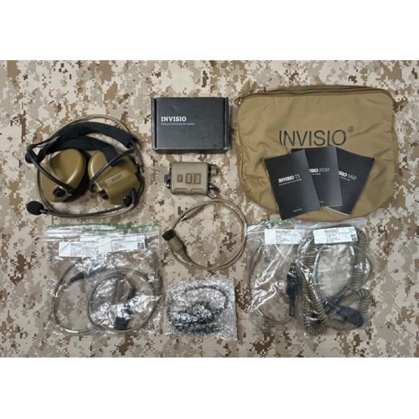 画像1: 実物 INVISIO MCAS (maritime communication accessory suite) キット タンカラー