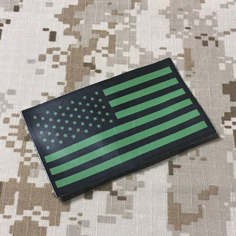 米軍放出品 IRフラッグパッチ アメリカ国旗 実物 - 個人装備